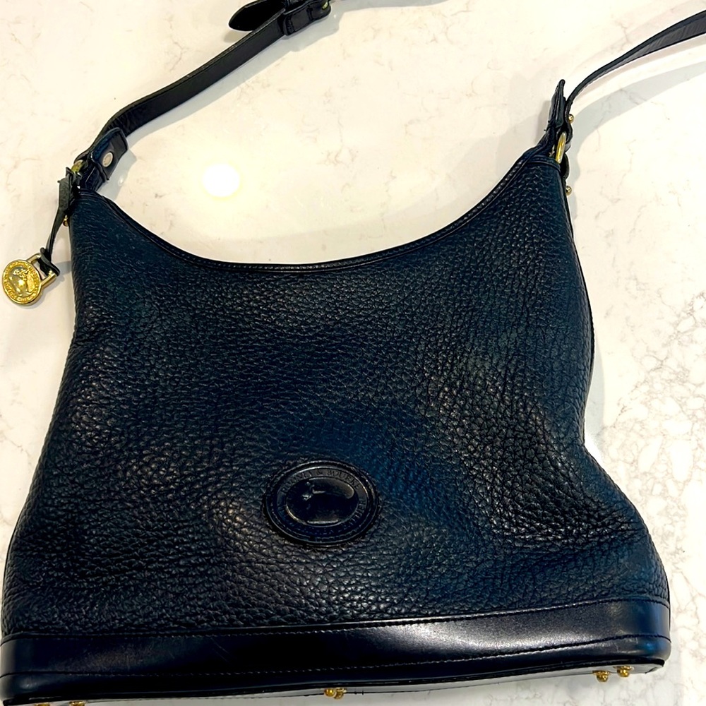 Dooney & Bourke Black Pebbled Leather Crossbody Bag